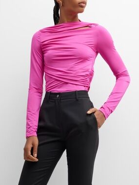 Victoria Beckham Jersey wrap top L